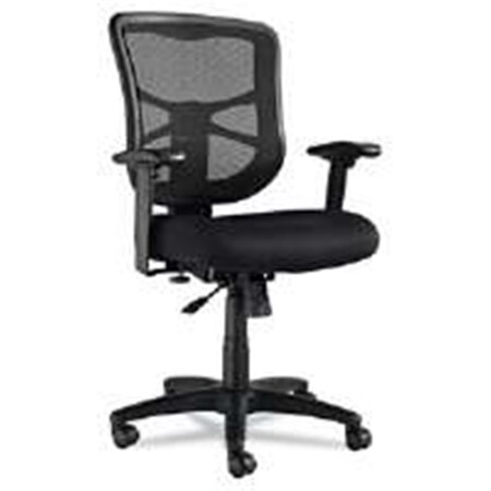 Fine-Line ALEEL42BME10B Elusion Series Mesh Medium Back Swivel Tilt Chair, Black FI2503691